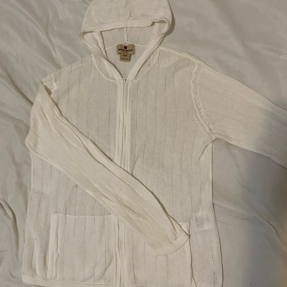 White Dainty ZipUp